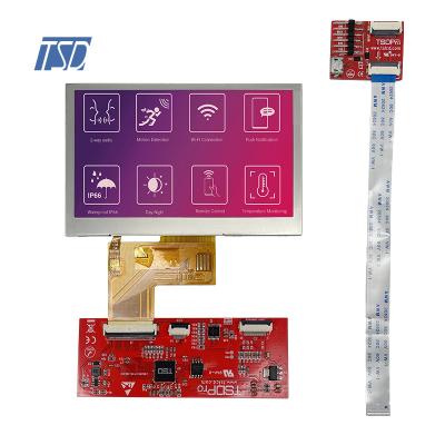 UART-Protokoll Kapazitiver 4,3-Zoll-LCD-Bildschirm 480 x 272 HMI 4,3-Zoll-TFT-LCD-Anzeigemodul
