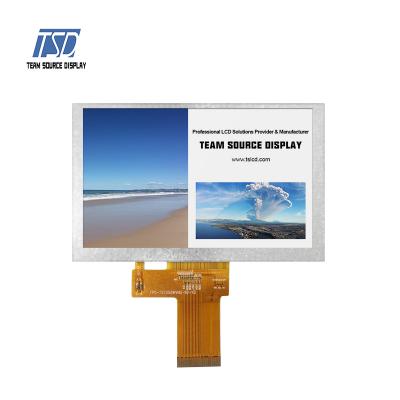 5-Zoll-IPS-TFT-LCD-Anzeigemodul mit TSD-Auflösung 800 x 480 und LVDS-Schnittstelle für hohe Temperaturen. Automobilqualität