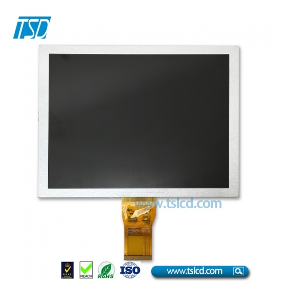 8” color TFT LCD with 6 o'clock viewing angle