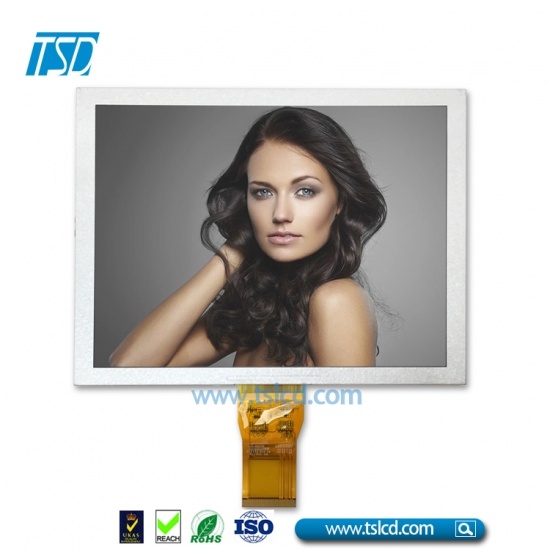 8” color TFT LCD with high brightness backlight