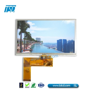 7-Zoll-TFT-LCD-Display mit hoher Helligkeit und RTP 4wries