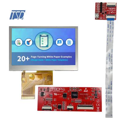 UART-Schnittstelle 4,3-Zoll-LCD-Widerstandspanel 480 x 272 HMI 4,3-Zoll-TFT-LCD-Anzeigemodul
