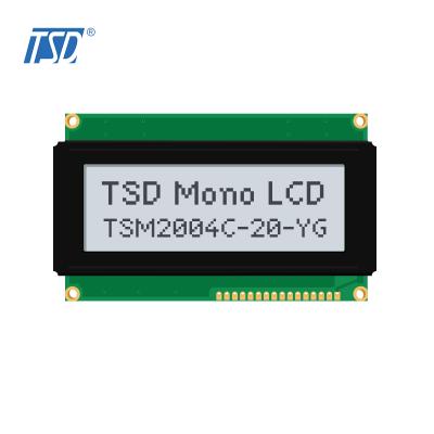 TSD 20x4 Zeichen LCD-Modul STN-YG/ Blau/ FSTN positiv