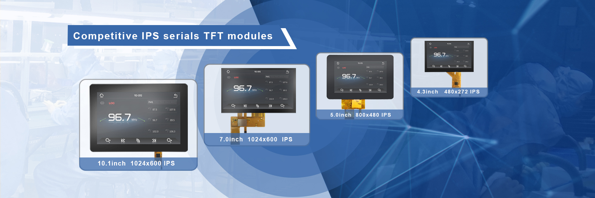 Competitive IPS serials TFT modules